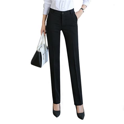 women s trousers professional straight tooling work pants dress to work autumn and winter pants