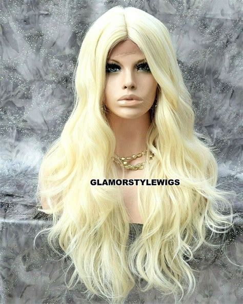 360 Free Part Lace Front Wig Human Hair Blend Long Wavy Layered