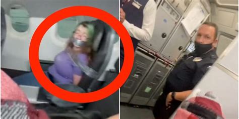 Video Reveals Woman Duct Taped To Seat After Trying To Open Passenger