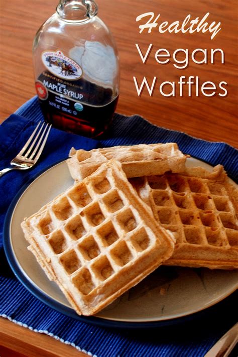 The only drawback with waffles is that you absolutely need a waffle iron to make them. Healthy Vegan Morning Waffles Recipe - Go Dairy Free