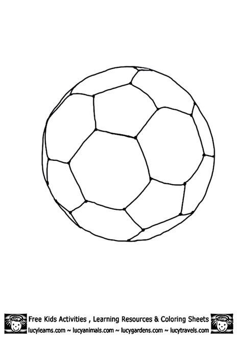 Printable Coloring Pages Of Soccer Balls