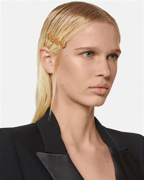 Versace Right Medusa Tribute Hair Pin For Women Us Online Store