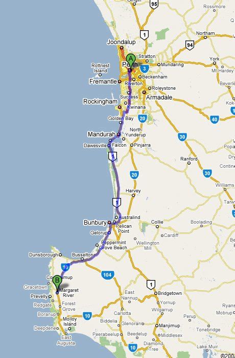 Margaret River Guest House Map And Directions Margaret River