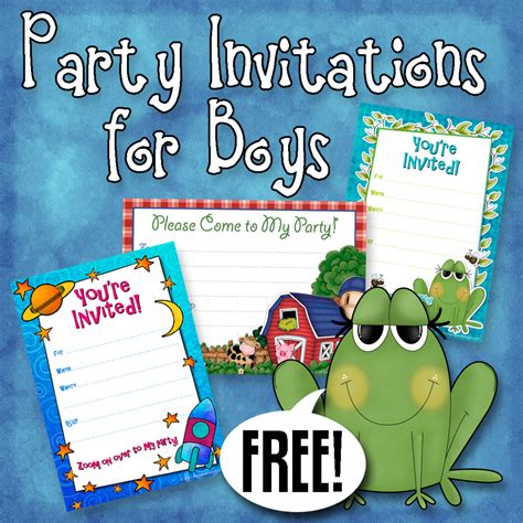 Free Printable Birthday Invitations For A Boy Dogs Jumping