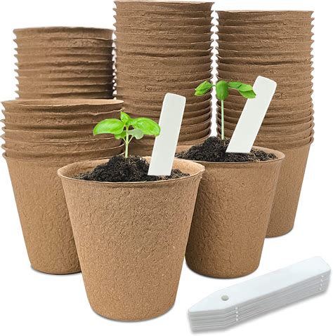 40pcs 315 Inch Peat Pots Biodegradable Eco Friendly