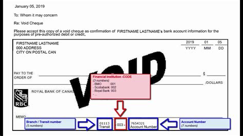 Give the direct deposit form to your employer for processing. Bank Of Montreal Void Cheque Sample