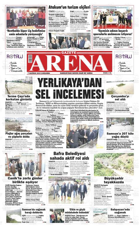 Haziran tarihli Arena Gazete Manşetleri