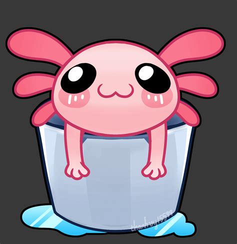 I Made A Little  Of A Cute Axolotl In A Bucket 💗💗💗 Rminecraft