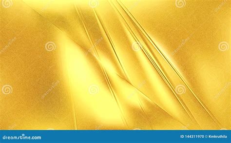 Abstract Shiny Gold Metal Texture Background Stock Illustration