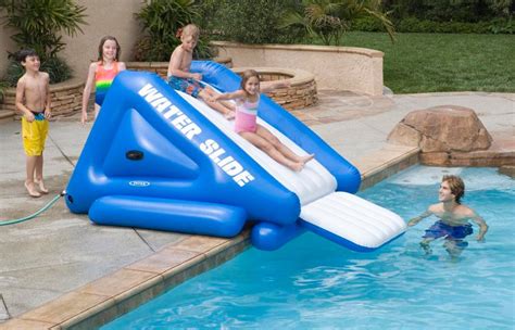 Inflatable Water Slides For Above Ground Pools Pool Decks Backyard