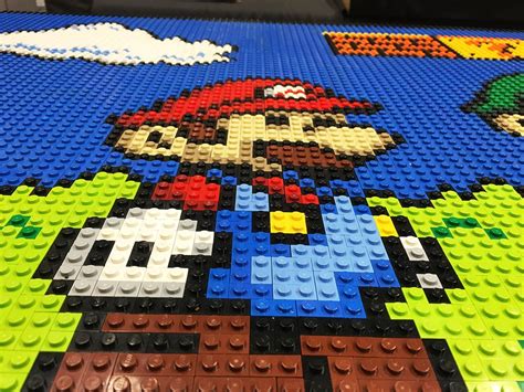 Our Lego Super Mario Bros Table Top Collage Is Complete Lego Mario