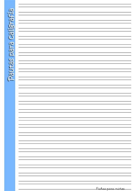 Plantilla Lineas Para Escribir Garangan