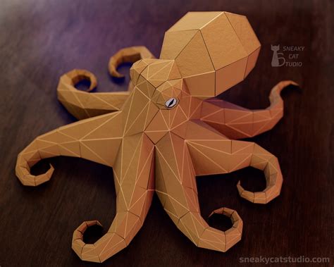 Papercraft Templates Designs By Sneakycat Studio