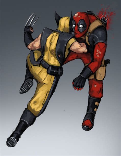 Deadpool Vs Wolverine By Fonteart On Deviantart