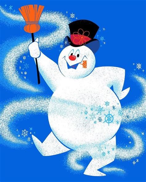 Frosty The Snowman Print Frosty The Snowmen Cute Christmas Wallpaper