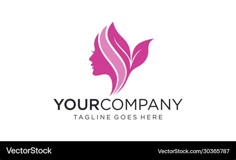 Beauty Skin Care Logo Design Royalty Free Vector Image