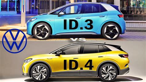 Volkswagen Id4 Vs Id3 Design Compare Electric Car Compare Youtube