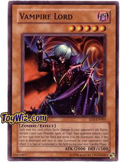 Yugioh Gx Structure Deck Zombie Madness Single Card Common Vampire Lord