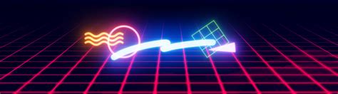 80s Neon Shapeswallpapers On Behance
