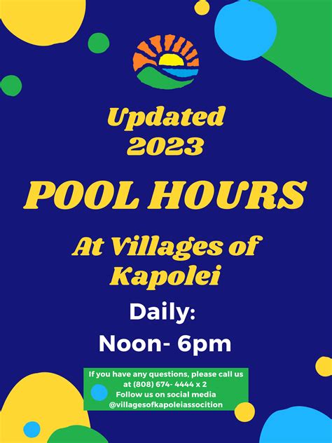pool villages of kapolei association