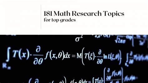 Math Bachelor Thesis Ideas