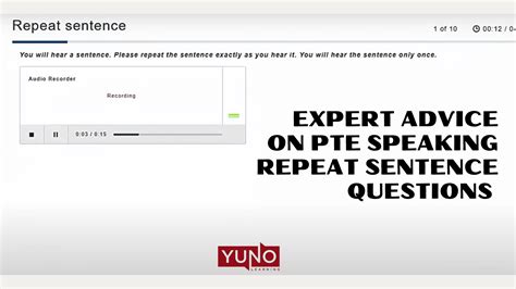 Expert Advice On Pte Speaking Repeat Sentence Questions Yuno Learning