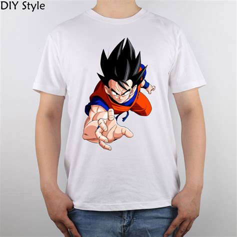 Render Dragon Ball Z Goku T Shirt Top Pure Cotton Men T Shirt New Design High Quality In T