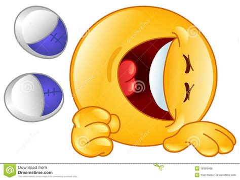 Laughing emoticon stock vector. Illustration of ball - 16999466