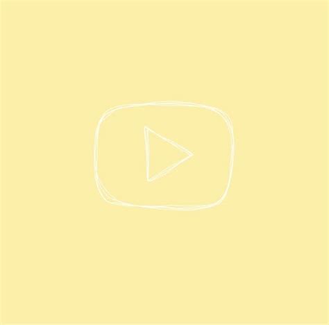 Aesthetic App Logos Yellow Pastel Youtube Francesc Blanca