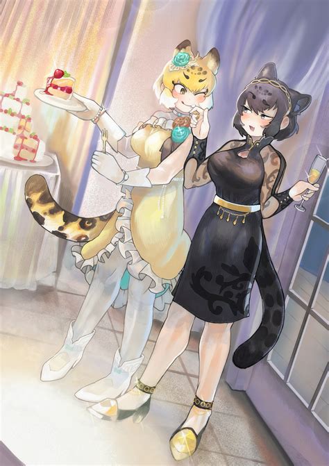 Jaguar And Black Jaguar Kemono Friends Drawn By Igarashi Nogiheta