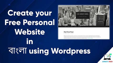 Site123 helps everyone learn how to create a website for free. Do It Yourself - Tutorials - Create Your Personal Website For Free With Wordpress - Full ...