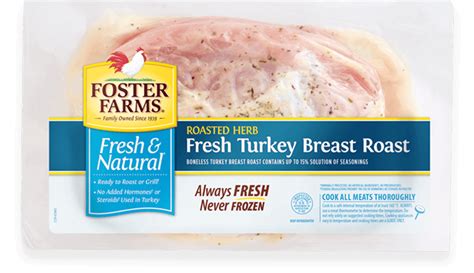 Crock pot turkey breast only needs 4 ingredients and you won't believe how easy it is to make! Fresh & Natural Roasted Herb Boneless Turkey Breast Roast | Products | Foster Farms