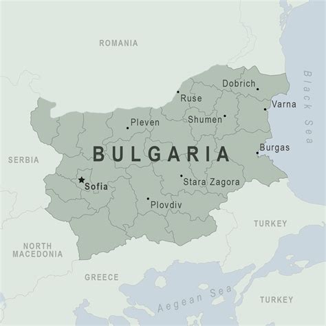 Where Is Bulgaria On A World Map United States Map