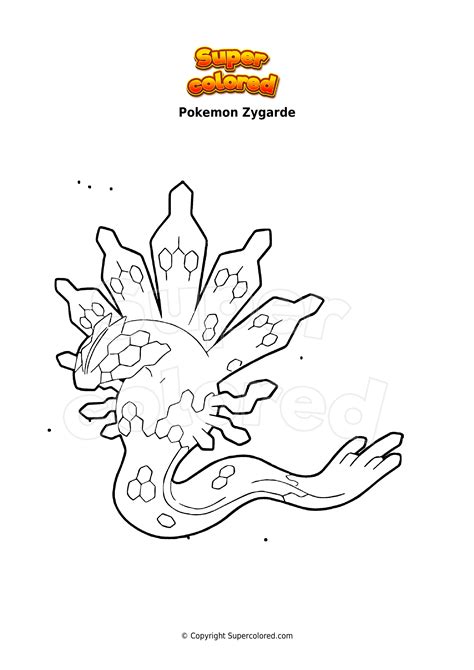 Disegno Da Colorare Pokemon Zygarde