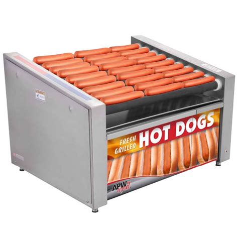 Apw Wyott Hrs 50 Non Stick Hot Dog Roller Grill 30 12 Flat Top 120v