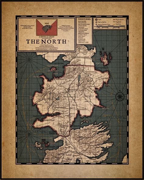 Westeros Map North