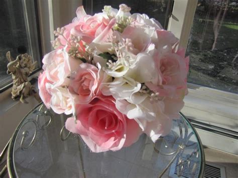 Beautiful Silk Flower Bridal Bouquet Flower Girl Bouquet