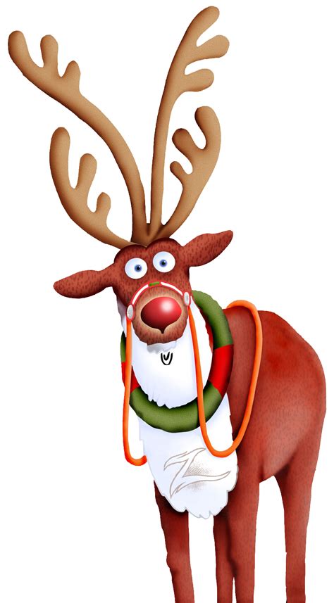 Santa Clauss Reindeer Png Transparent Image Download Size 980x1773px