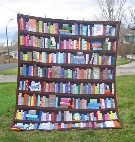You Can Get A Bookcase Quilt Customized With Your Favorite Books And