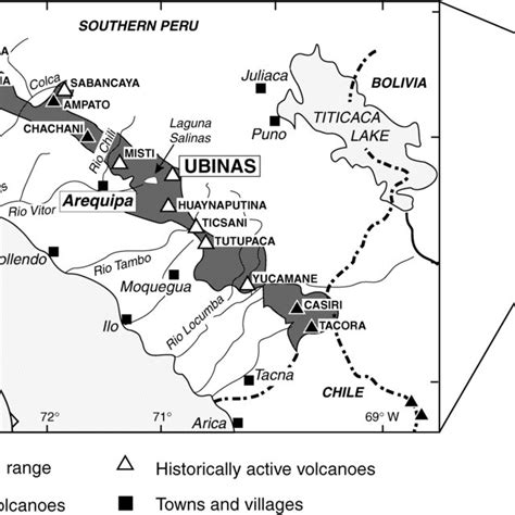Hazard Map Showing Areas Likely To Be Affected By Pyroclastic Flows And