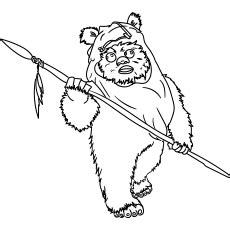Ewok Coloring Pages