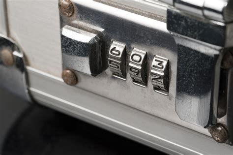 Free Stock Photo 5386 Combination lock on an attache case | freeimageslive