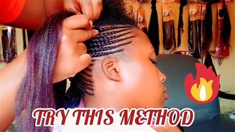 How To Beautiful Pencil Lines Braids Nifahfaces And Hair Youtube