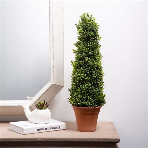 Artificial Boxwood Topiary Plant