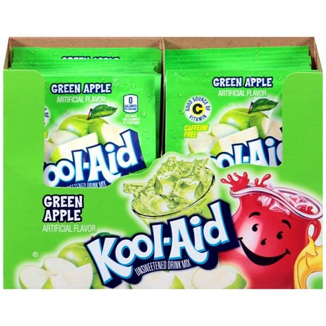 Kool Aid Green Apple Powdered Soft Drink 022 Oz Instacart
