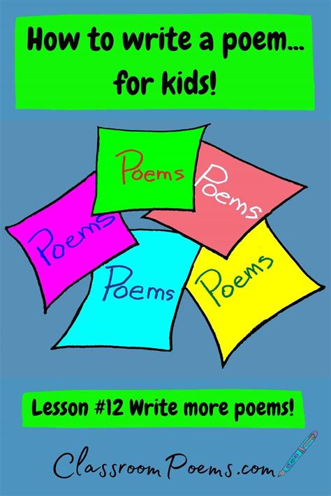 How To Write A Poem Poetry Lessons