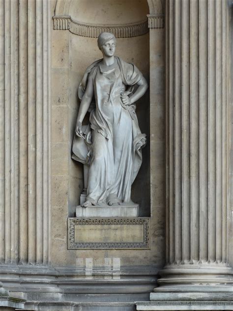 The Architecture Statue On Aile Lescot At Musee Du Louvre Page 911