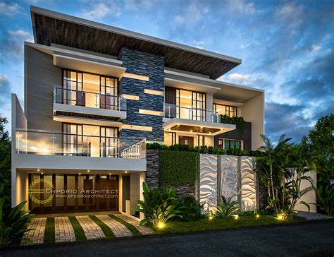 View Denah Rumah Mewah Minimalis Modern Lantai Pictures Konstruksi Sipil