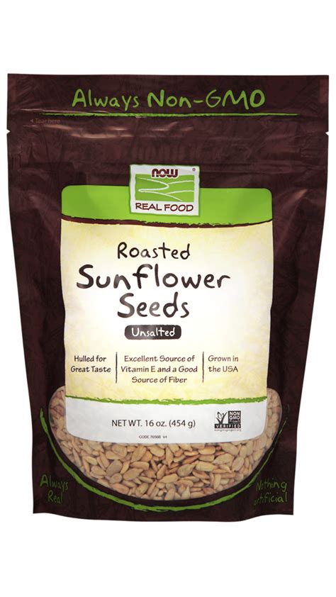 Sunflower Seeds Roasted And Unsalted 454 G Now