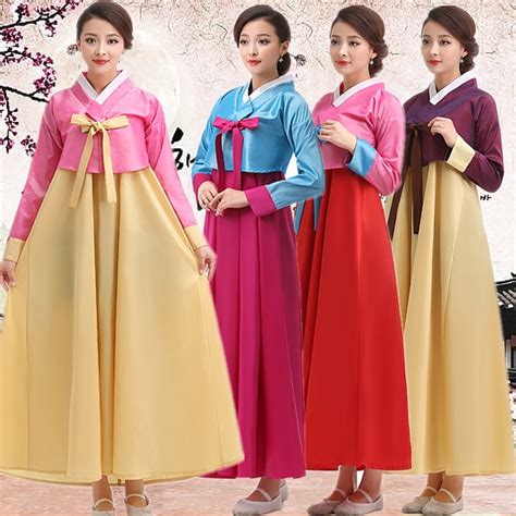 Korean Traditional Dress Traditional Korean Hanbok Women Palace Traditional Korean Women Hanbok